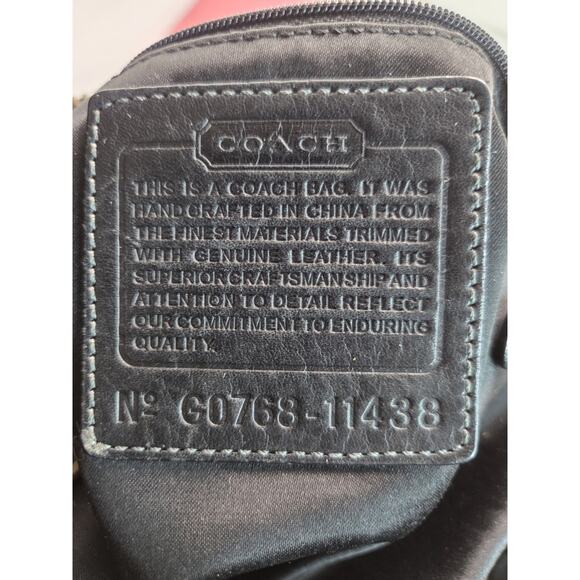 Coach Purse G0768-11438 BLEECKER Signature Series Leather Canvas Bucket Bag - Picture 3 of 16